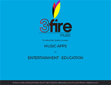 Tablet Screenshot of 3firemusic.com